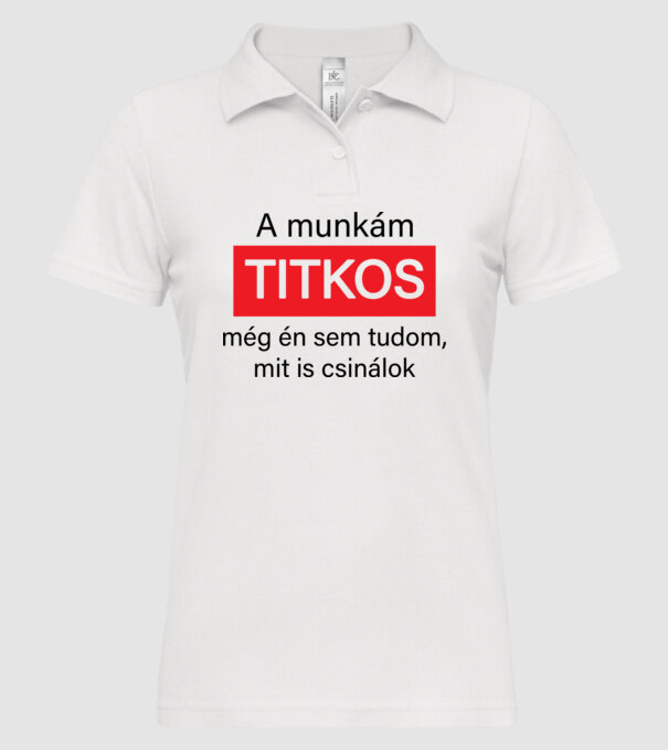  minta fehér pólón