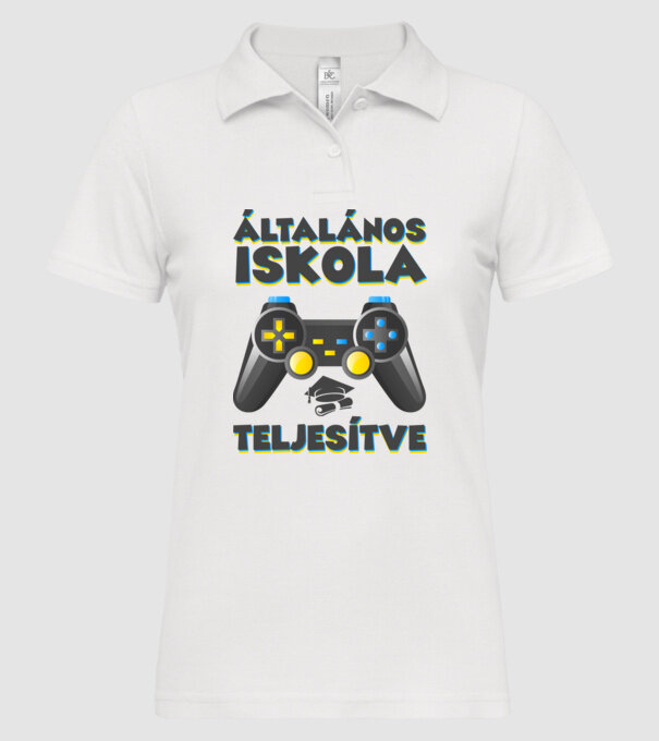  minta fehér pólón