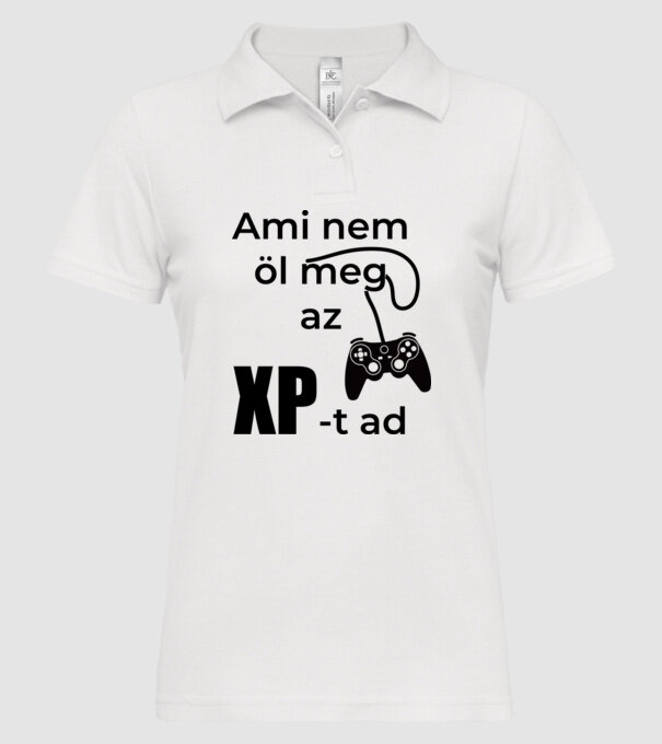  minta fehér pólón