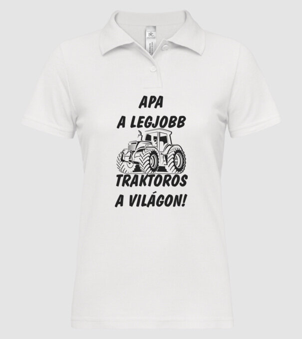  minta fehér pólón