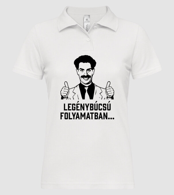  minta fehér pólón