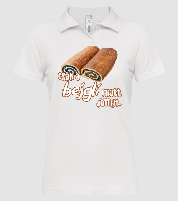  minta fehér pólón
