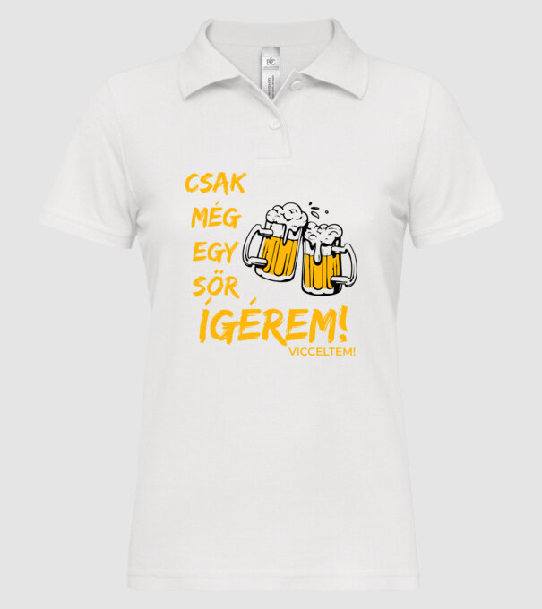  minta fehér pólón