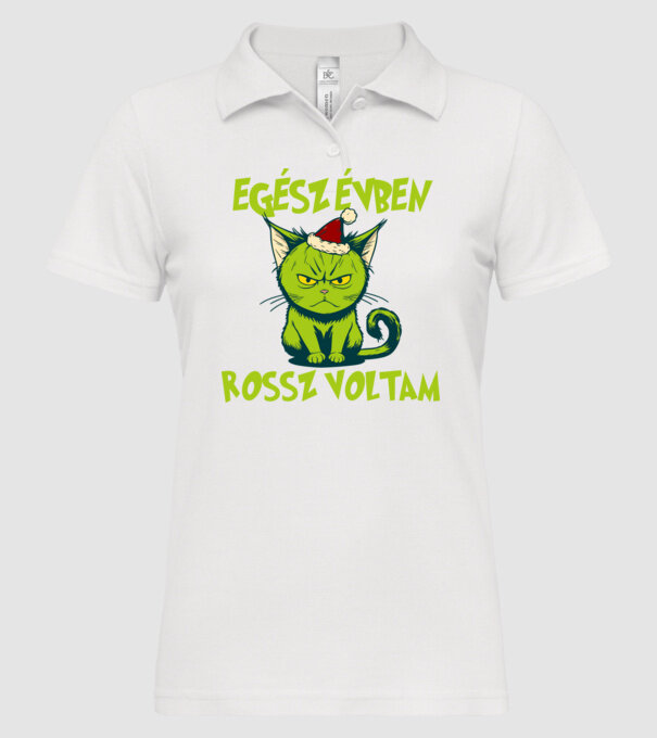  minta fehér pólón