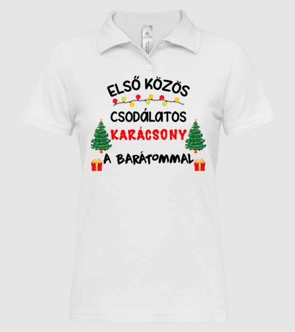  minta fehér pólón