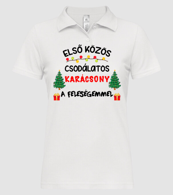  minta fehér pólón