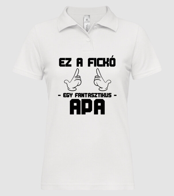  minta fehér pólón