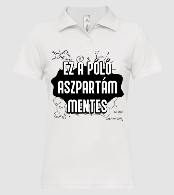  minta fehér pólón