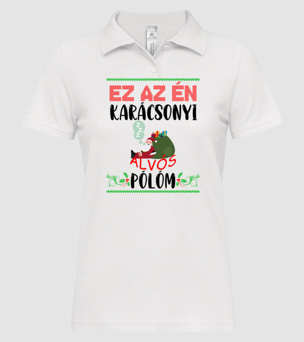  minta fehér pólón