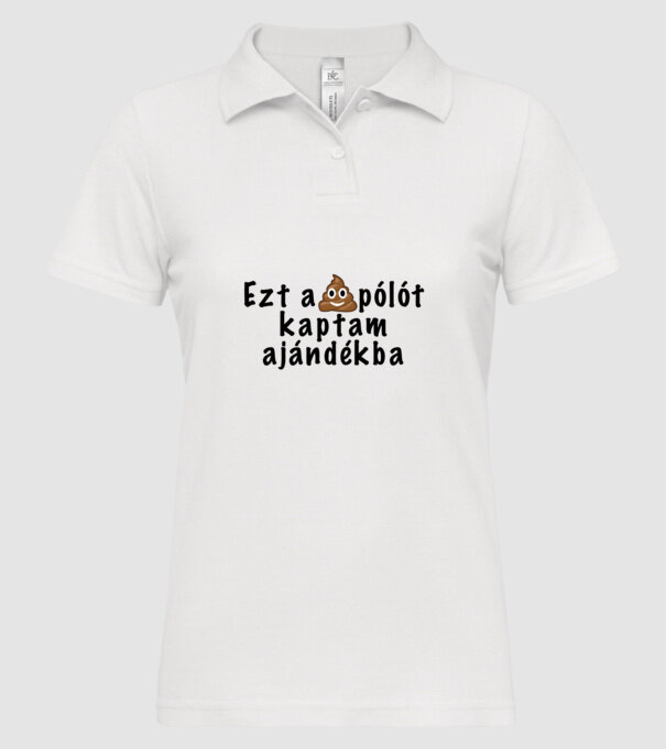  minta fehér pólón