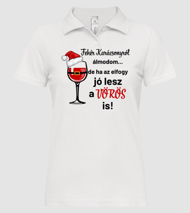  minta fehér pólón