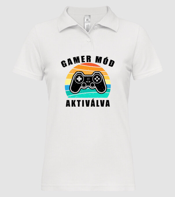  minta fehér pólón