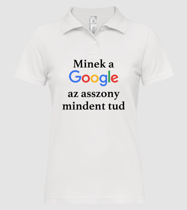  minta fehér pólón