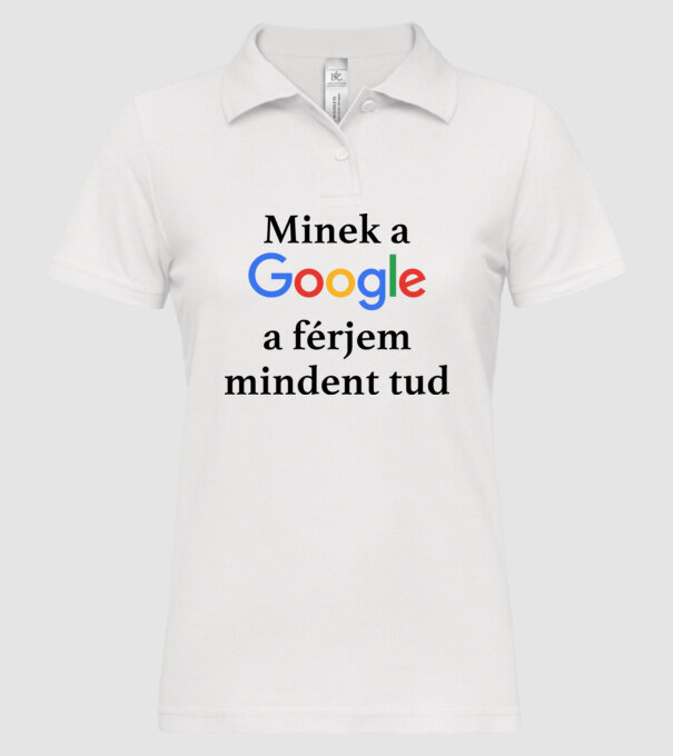  minta fehér pólón