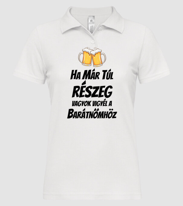  minta fehér pólón