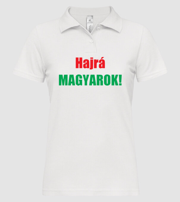  minta fehér pólón