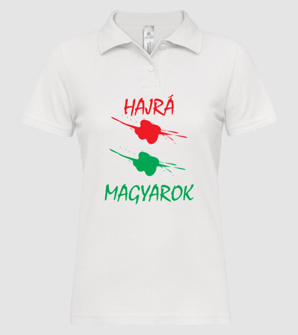  minta fehér pólón