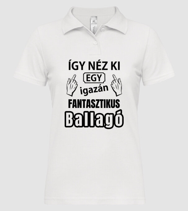  minta fehér pólón