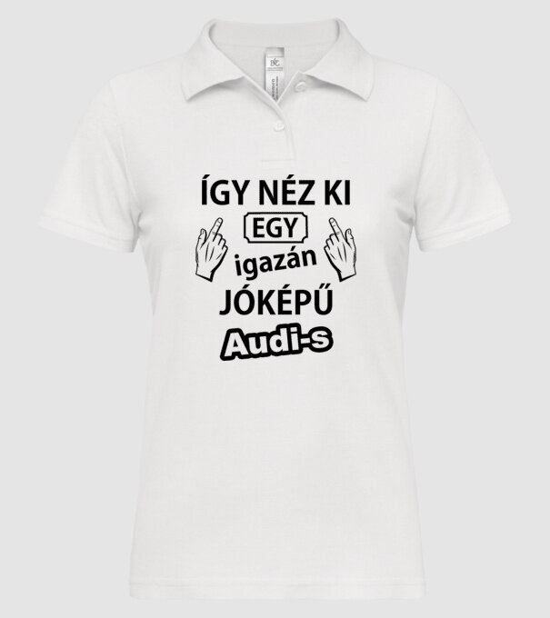  minta fehér pólón