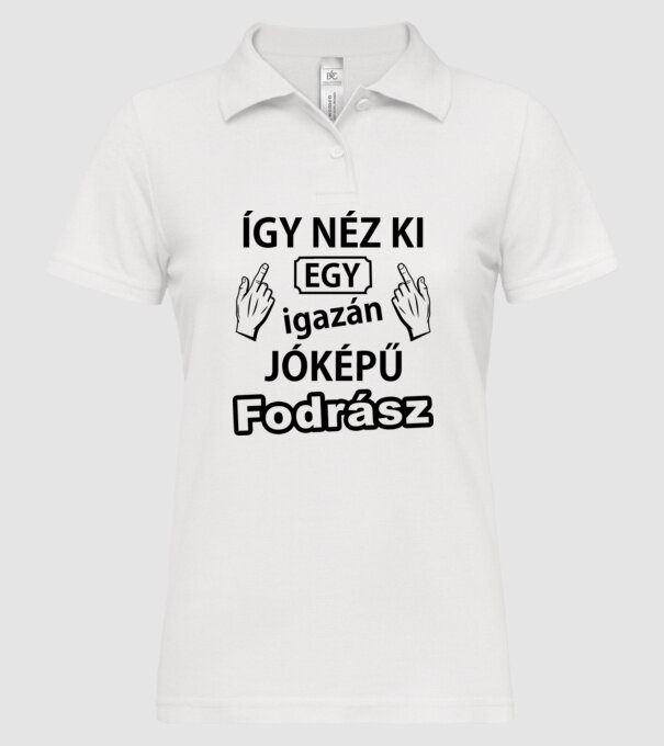  minta fehér pólón