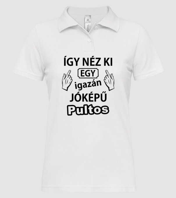  minta fehér pólón