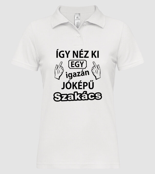  minta fehér pólón