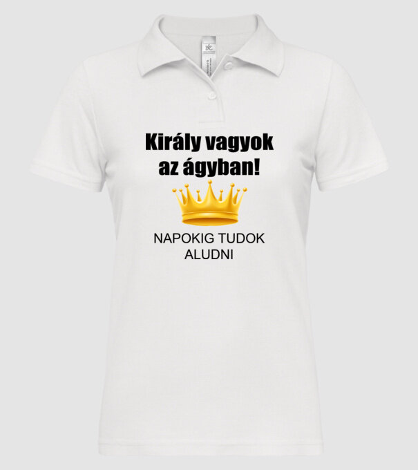  minta fehér pólón