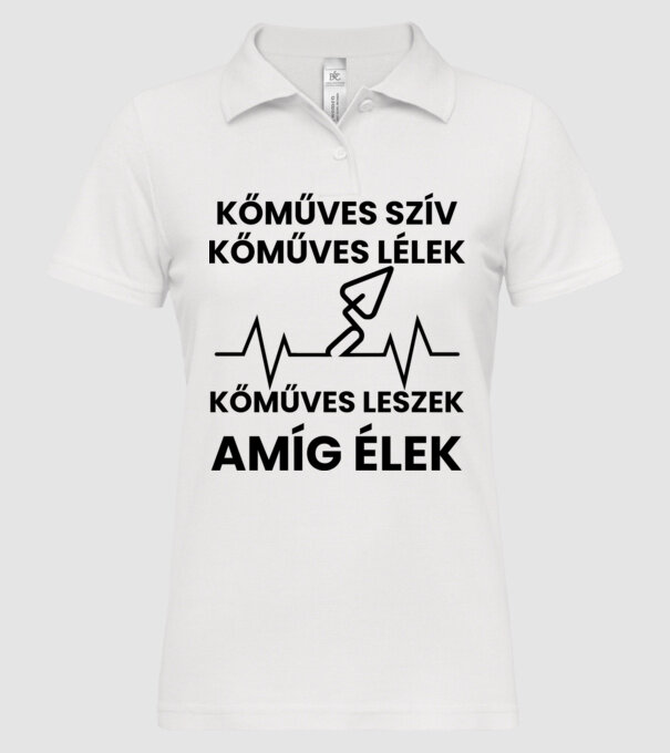  minta fehér pólón