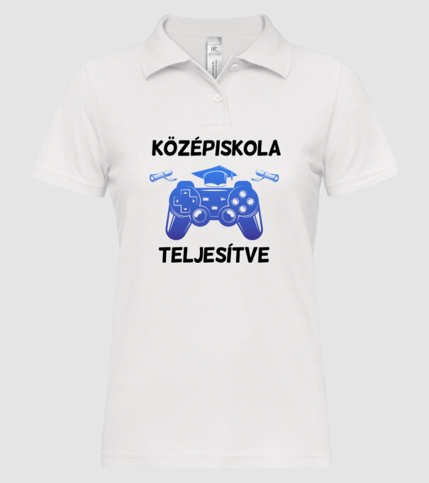 minta fehér pólón
