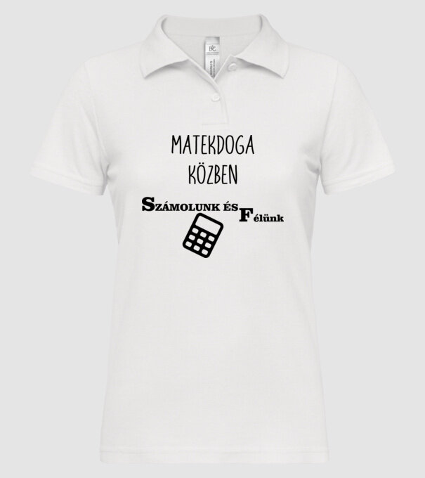  minta fehér pólón