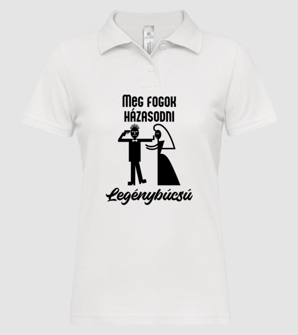  minta fehér pólón