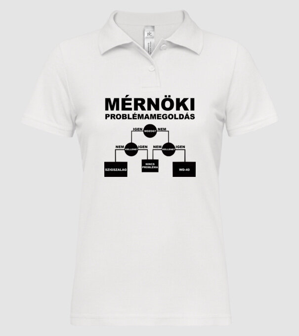  minta fehér pólón