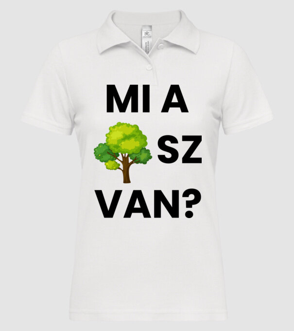  minta fehér pólón