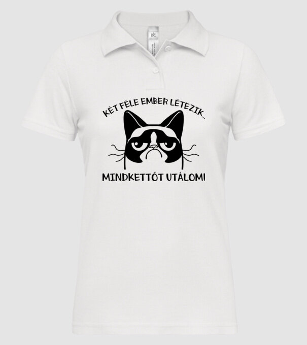  minta fehér pólón