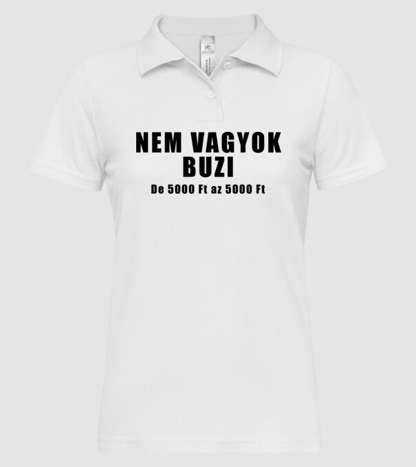  minta fehér pólón