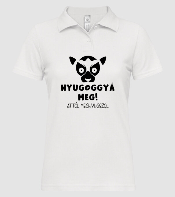  minta fehér pólón
