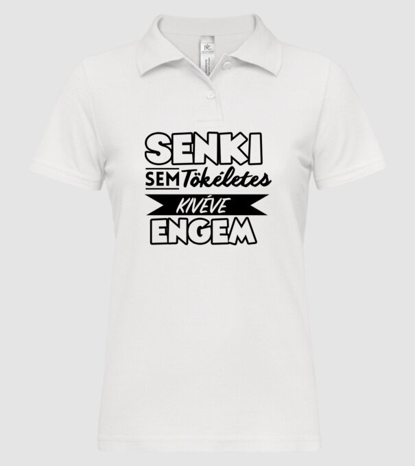  minta fehér pólón
