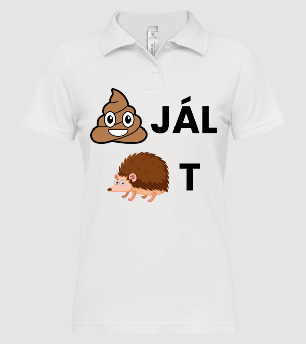  minta fehér pólón