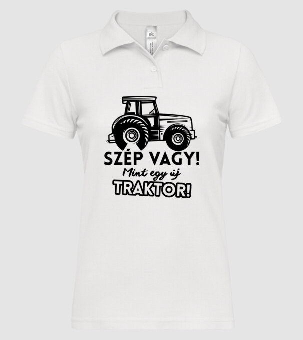  minta fehér pólón