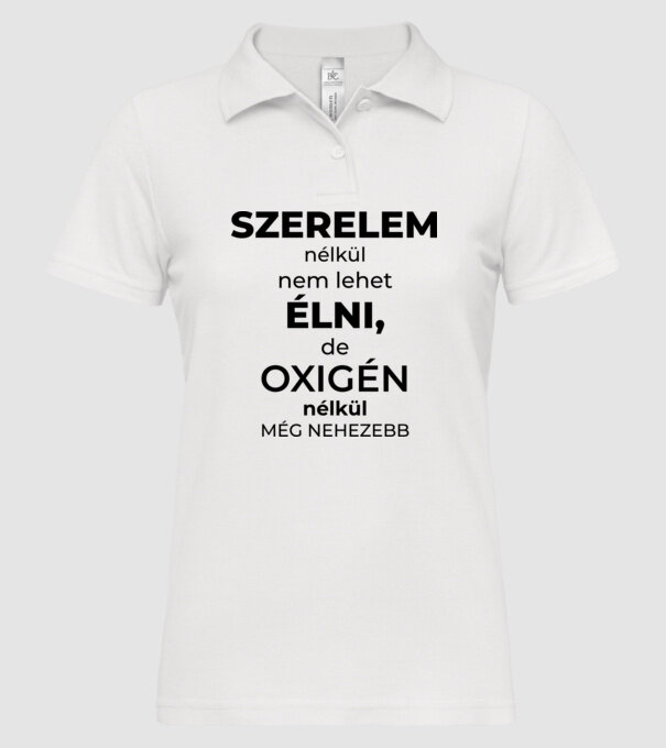  minta fehér pólón