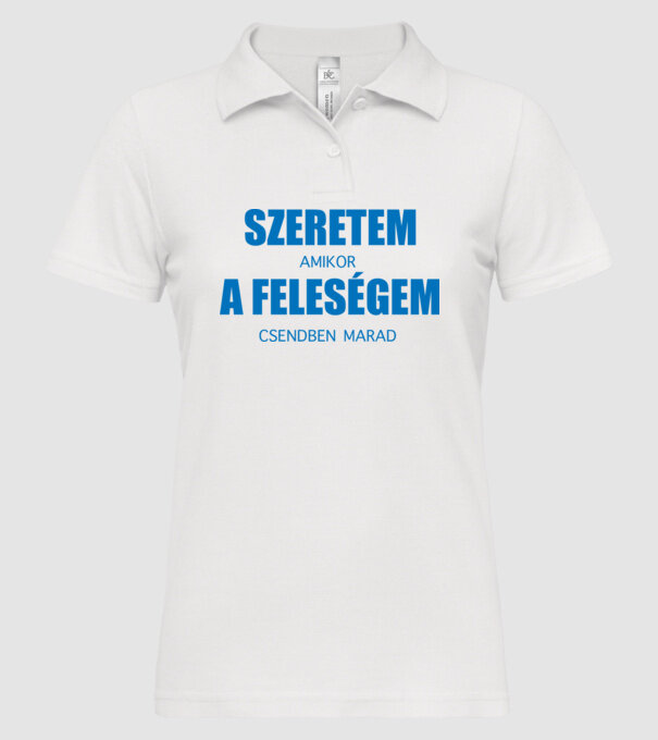  minta fehér pólón
