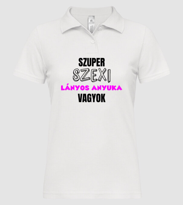  minta fehér pólón