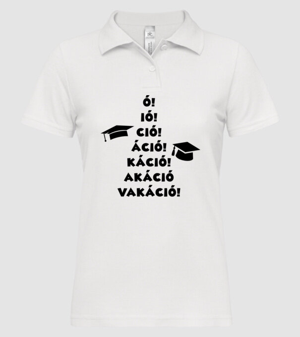  minta fehér pólón