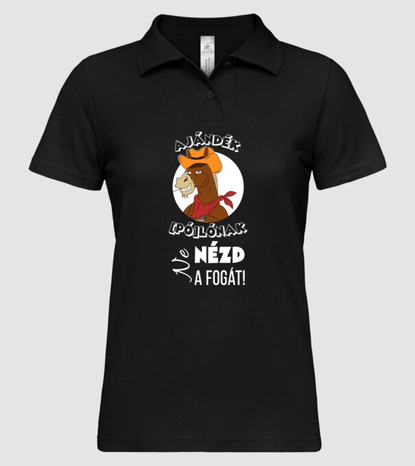  minta fekete pólón