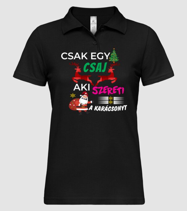  minta fekete pólón