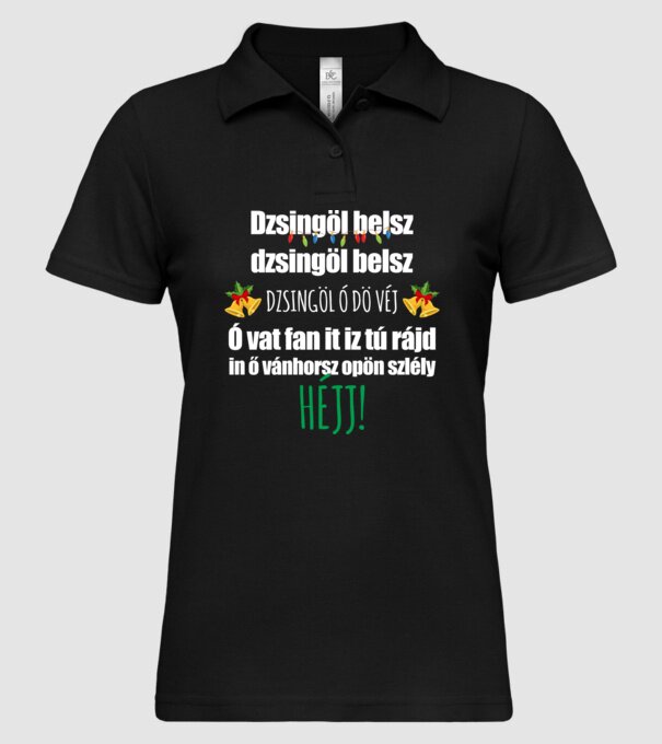  minta fekete pólón