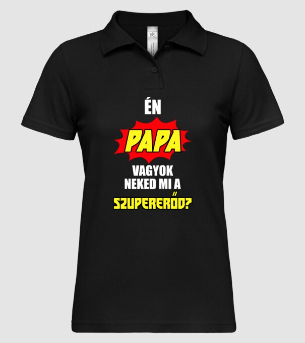  minta fekete pólón