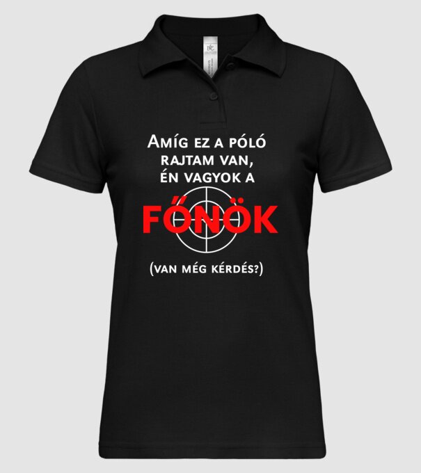  minta fekete pólón