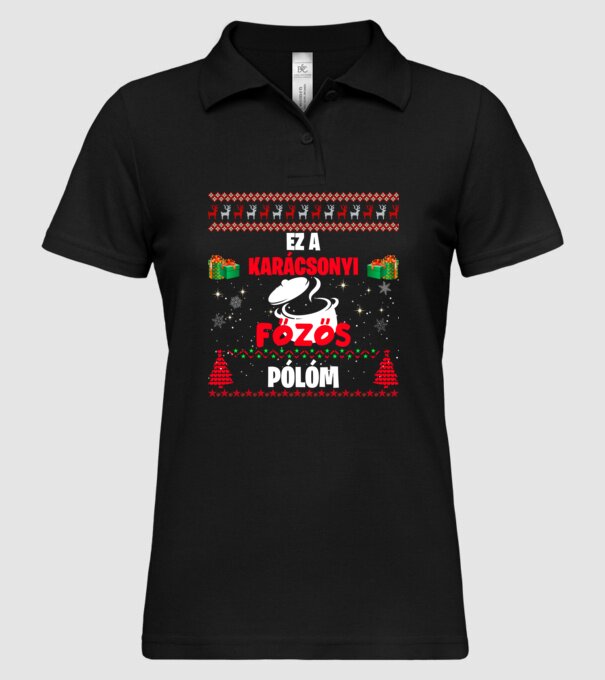  minta fekete pólón