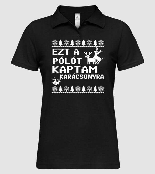  minta fekete pólón